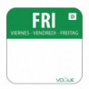 Lösliga Etiketter för Livsmedel "Fredag" - Låda med 1000 - Vogue