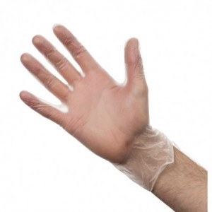 Non-Powdered Vinyl Gloves - Size M - Vogue