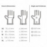 Non-Powdered Vinyl Gloves - XL - Pack of 100 - Vogue