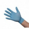Handskar i blått icke-pudrad nitril M - 100-pack - FourniResto