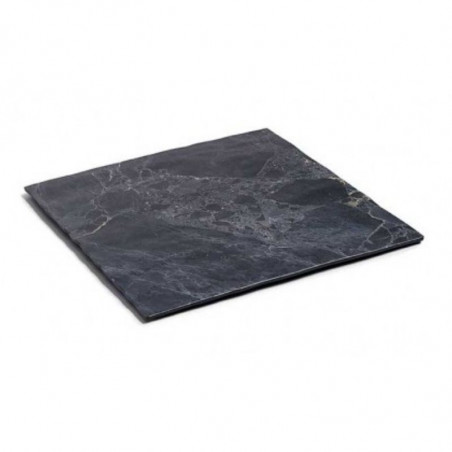 Square Plate "Stone" In Melamine - 285 X 285 Mm - Lacor