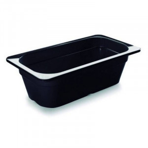 Black Melamine Gastronorm Tray 1/3 - H 100 mm - Lacor