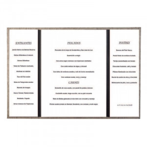 Porte-Menu Goya En Simili-Cuir - A4 - Lacor