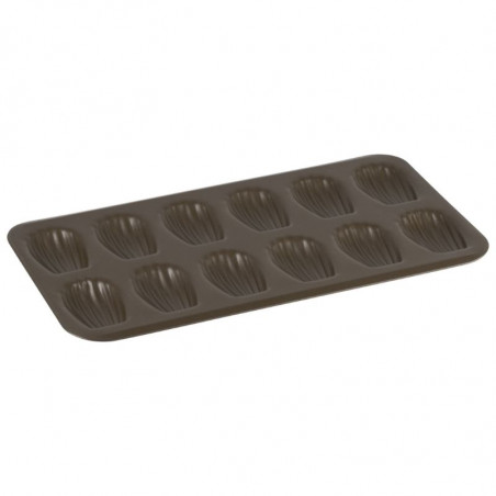 12-Madeleine Steel Non-Stick Baking Pan - 395 x 200 mm - TELLIER