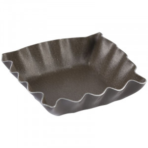 Square Fluted Mini Cake Mold - 35 x 35 mm - TELLIER