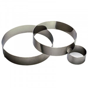 Cercle à Mousse en Inox - Ø 80 mm - Tellier