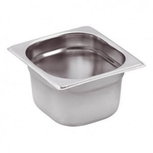 Bac Gastro GN 1/6 Rostfritt stål - Djup 100 mm - 1,6 L - FourniResto