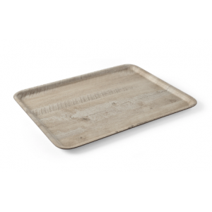 Melamine Printed Light Wood Service Tray - 350 x 240 mm