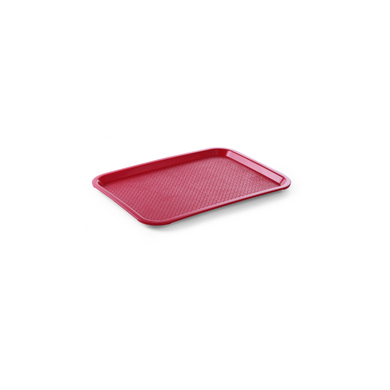 Plateau Rectangulaire Fast Food - Petit Modèle 265 x 345 mm - Rouge