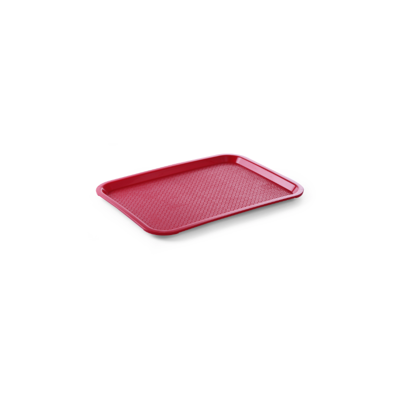 Rectangular Fast Food Tray - Small Size 265 x 345 mm - Red