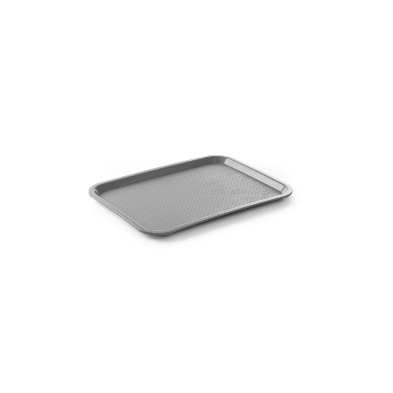 Rectangular FastFood Tray - Large Size 450 x 350 mm - Gray
