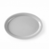 Oval Fast Food Serving Tray - Gray