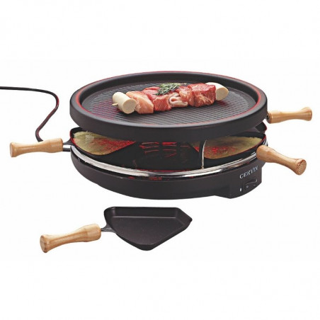 Raclette- och grillapparat - 6 stekpannor