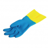 Handskar Vattentäta Skydd Lätta Kemikalier Blåa och Gula Mapa 405 - Storlek L - Mapa