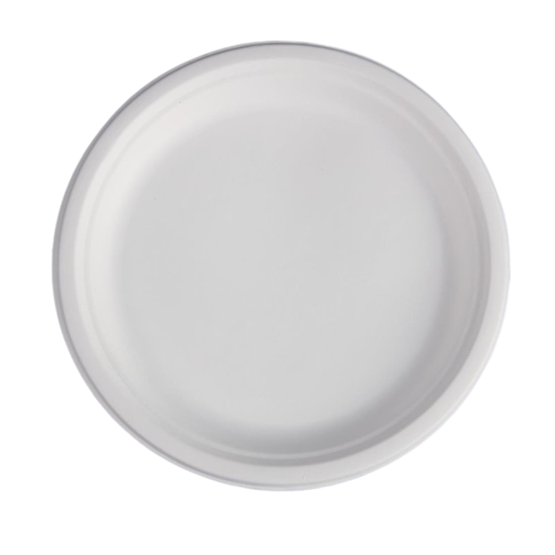 Round Plates in Bagasse - 26.1 cm - Pack of 50 - FourniResto
