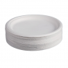 Runda tallrikar i bagasse - 26,1 cm - Paket med 50 - FourniResto