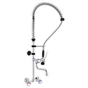 Dish Spray with Mixer and Wall-Mounted Gooseneck Faucet - Refurbished