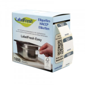 Jäljitettävyystarra Label FreshEasy - Tiistai - 30 x 25 mm - 1000 kpl - LabelFresh