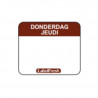 Jäljitettävyystarra Label FreshEasy - Torstai - 30 x 25 mm - 1000 kpl - LabelFresh