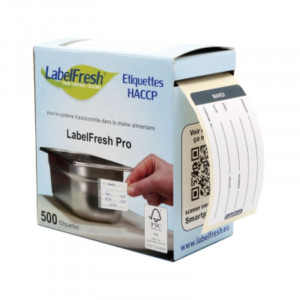 Etikett för spårbarhet LabelFresh Pro - Tisdag - 70 x 45 mm - Förpackning med 500 - LabelFresh