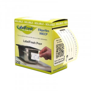 Spårbarhetsetikett LabelFresh Soluble Pro - Torsdag - 60 x 30 mm - Förpackning med 250 - LabelFresh