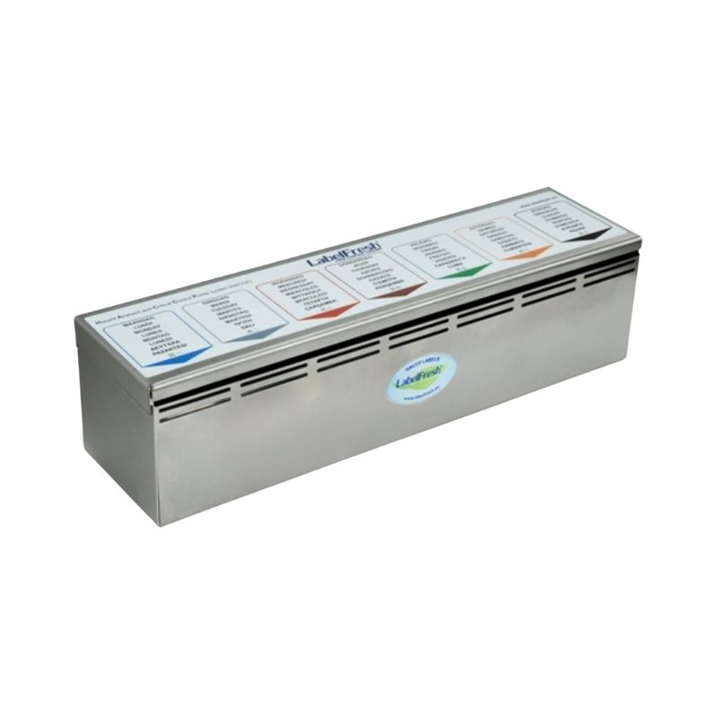 Jakelija 7 päivää ruostumattomasta teräksestä - 140 x 160 x 400 mm - LabelFresh Jakelija 7 päivää ruostumattomasta teräksestä - 140 x 160 x 400 mm - LabelFresh