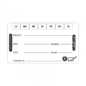 Etiquettes de Traçabilité - LabelFresh Soluble - 60 x 30 mm - Lot de 250 - LabelFresh