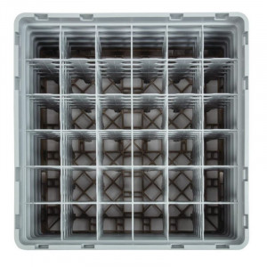 Glasställ med 36 fack Camrack Beige - L 500 x B 500 mm - Cambro