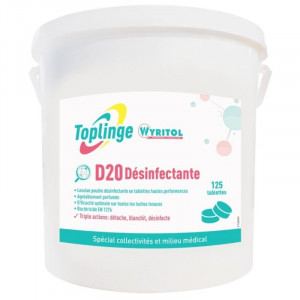 Disinfectant Tablets for Laundry - Pack of 125 - Toplinge