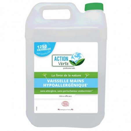 Liquide Vaisselle Classique Hypoallergénique - 5 L - Action Verte