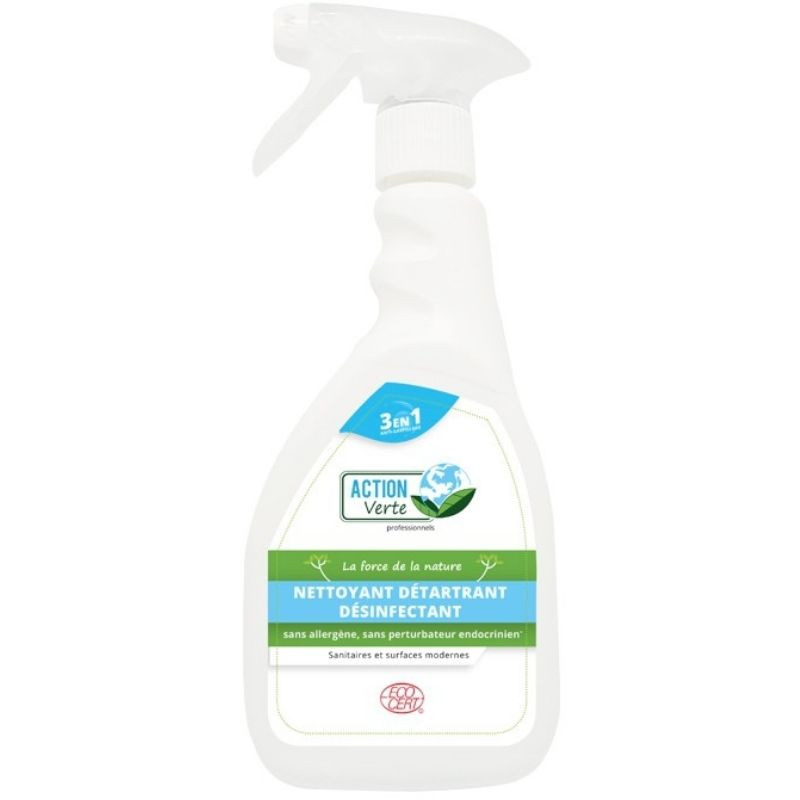 Spray Nettoyant Détartrant et Désinfectant - 500 ml - Action Verte