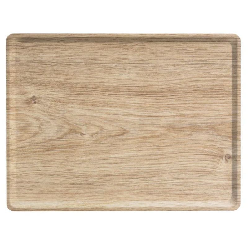 Rektangulär Melaminbelagd Laminerad Bricka - 280 x 200 mm - Ljus Ek - Förpackning med 20 Rektangulär Melaminbelagd Laminerad Bricka - 280 x 200 mm - Ljus Ek - Förpackning med 20