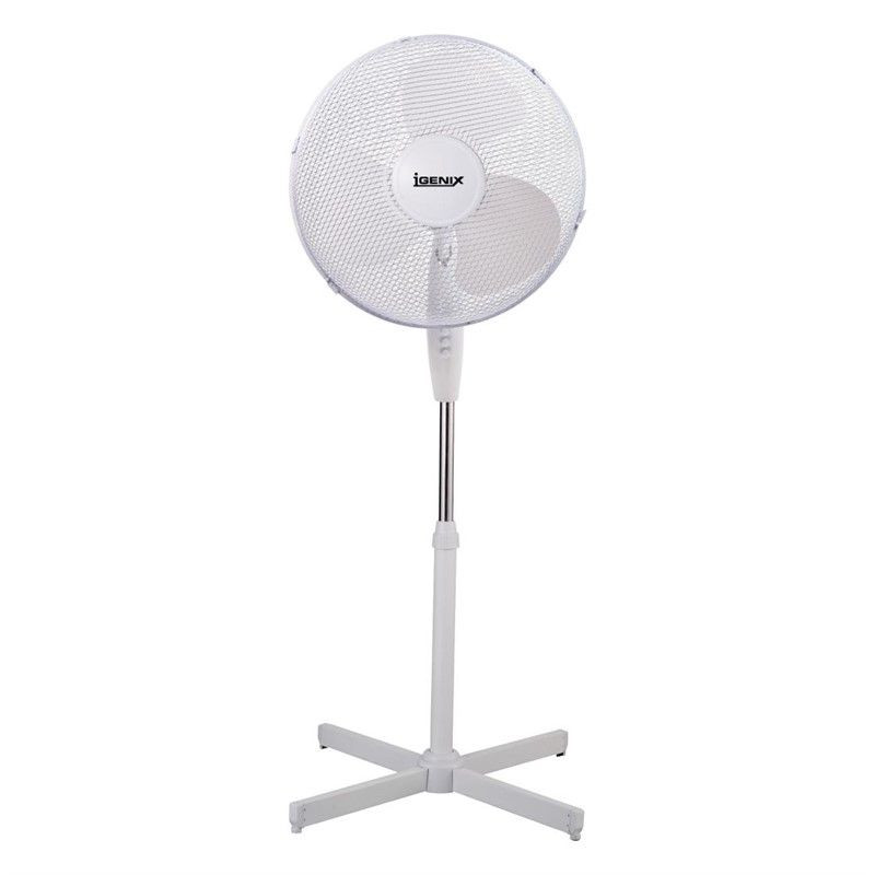 Ventilateur oscillant sur pied blanc 406mm - FourniResto - Fourniresto