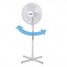 Ventilateur oscillant sur pied blanc 406mm - FourniResto - Fourniresto