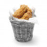 Grey Snack Basket - 130 mm in Diameter