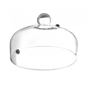 Flat Glass Bell Jar with Ventilation - ø 260 mm