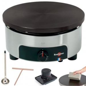 Pack Professionell Gasdriven Crêpière 6 Armar 40 cm - Utomhusbruk - Krampouz