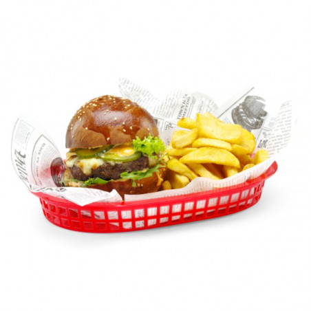 Fast-Food Service Basket - Red - Set of 6 - Hendi