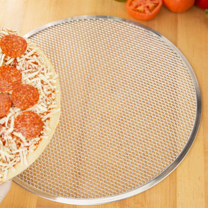 Perforoitu pizzapelti Ø 250 mm alumiini — Dynasteel