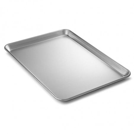 Presentationsplatta i aluminium Dynasteel - 330 x 457 mm, idealisk för kulinariska yrkesverksamma.