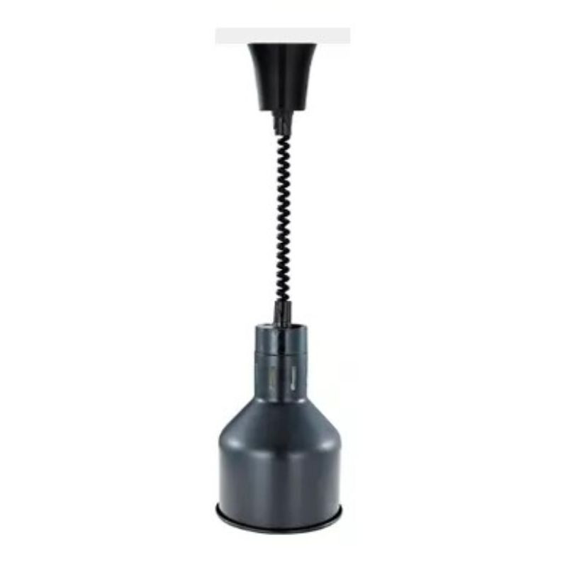 Black Dynasteel Heating Lamp - Keeps food warm for professionals