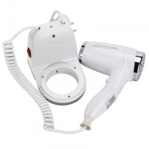 Väggmonterad Hårtork 1100 W Vit ABS | Hotell & CHR