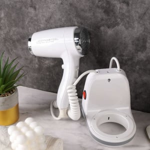 Väggmonterad Hårtork 1100 W Vit ABS | Hotell & CHR