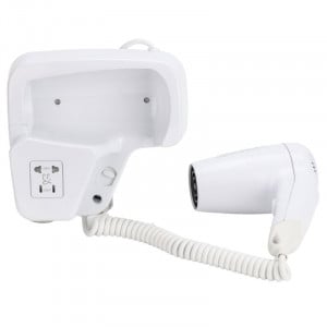 Väggmonterad Hårtork 1100 W Vit — Hotell & Spa