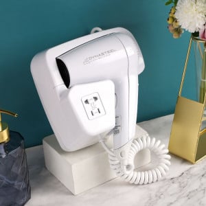 Väggmonterad Hårtork 1100 W Vit — Hotell & Spa