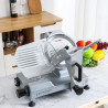 Professionell skärmaskin för skinka 250 mm 150 W med gravitation