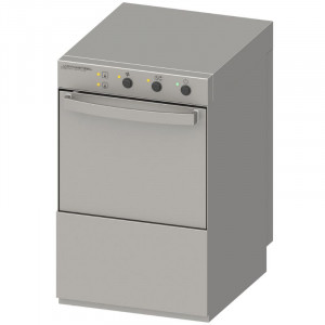 Professional Glass Washer with Rinse Aid Dispenser and Detergent and Drain Pump - 35 x 35 cm