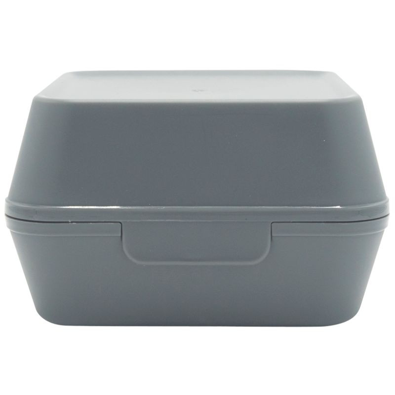 Reusable Grey XL Burger Box in PP - Set of 24