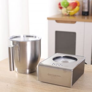 Maitovaahdotin 0,4 L 650 W Ruostumaton teräs – Dynasteel
