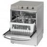 Professional Glass Washer with Rinse Aid Dispenser and Detergent and Drain Pump - 35 x 35 cm